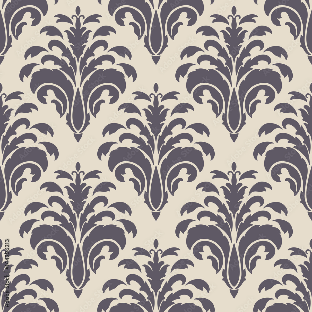 Vector damask seamless pattern background. Classical luxury old fashioned damask ornament, royal victorian seamless texture for wallpapers, textile, wrapping. Exquisite floral baroque template. Vector damask seamless pattern background. Classical luxury old fashioned damask ornament, royal victorian seamless texture for wallpapers, textile, wrapping. Exquisite floral baroque template.