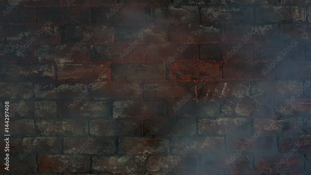 Brick wall in smoke Brick wall in smoke