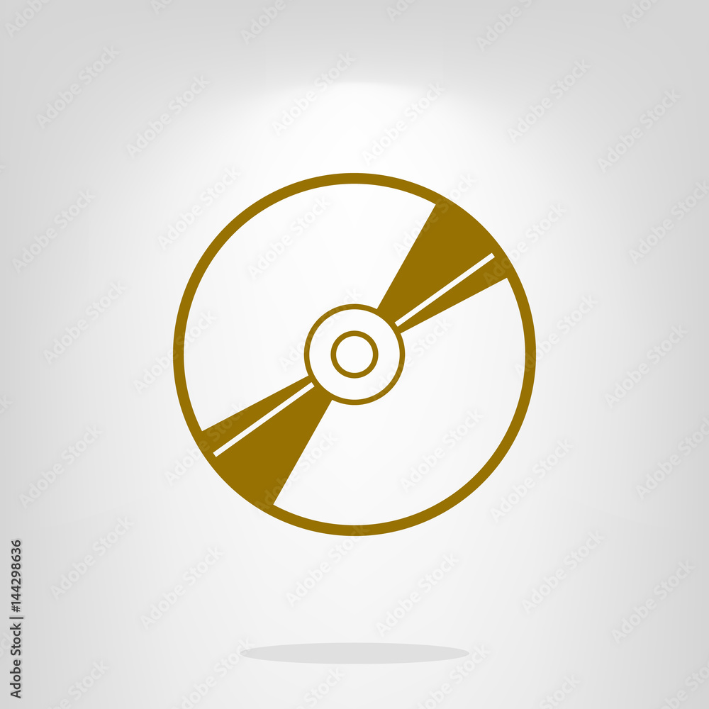 Vector CD or DVD icon Vector CD or DVD icon