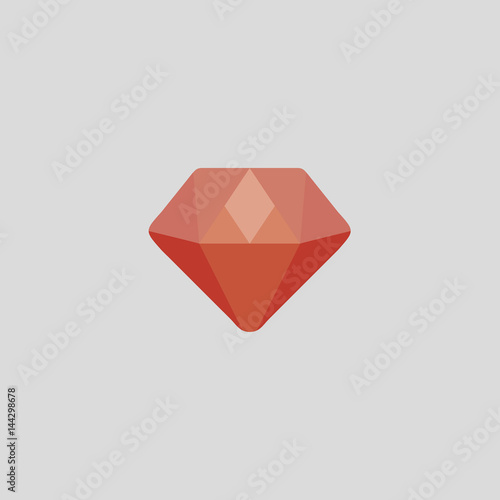 diamond icon flat design