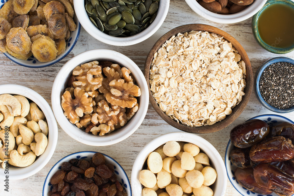 Healthy granola muesli ingredients Healthy granola muesli ingredients
