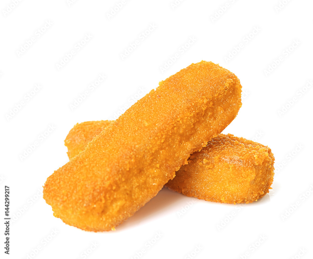 Cheese sticks on white background Cheese sticks on white background