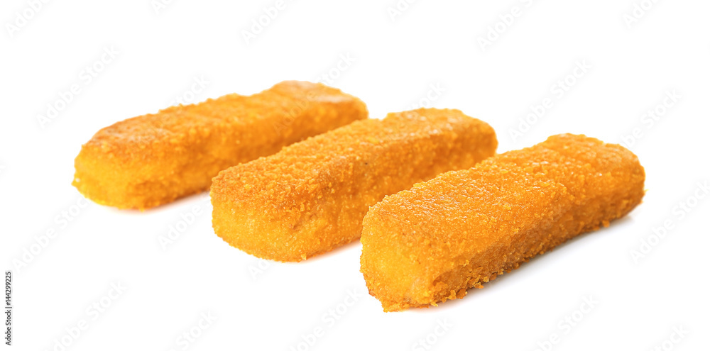 Cheese sticks on white background Cheese sticks on white background