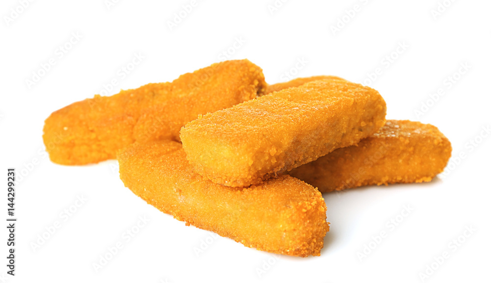 Cheese sticks on white background Cheese sticks on white background