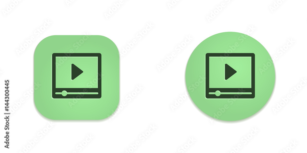 Vector Green Web Buttons Vector Green Web Buttons