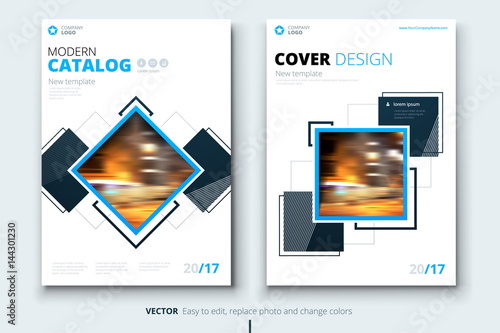 Corporate business annual report cover, brochure or flyer design. Leaflet presentation. Catalog with Abstract geometric background. Modern publication poster magazine, layout, template.