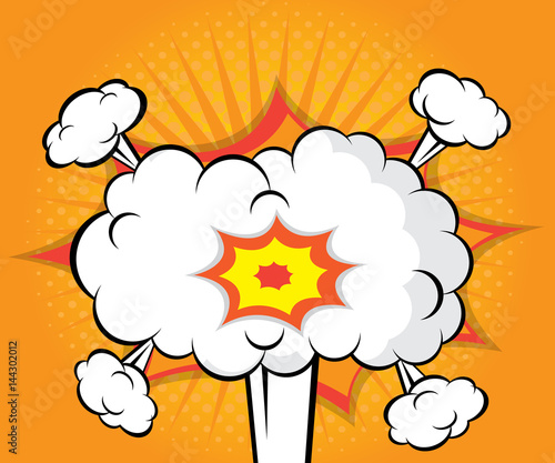 abstract boom comic book, pop art background