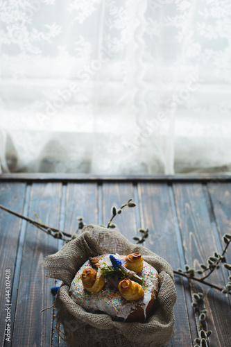 A traditional holiday cake for Easter