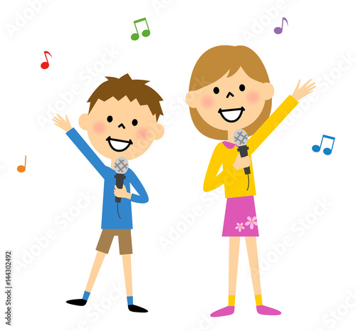 歌をうたう子ども