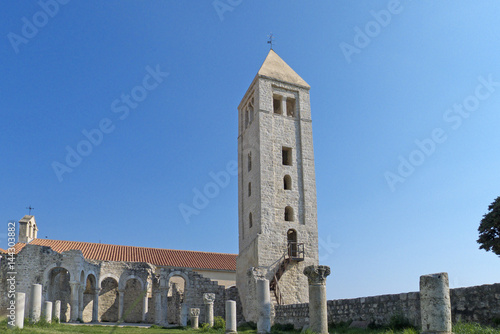 Cuadro en lienzo A view of the St Jogn the evangelist church in Rab Croatia