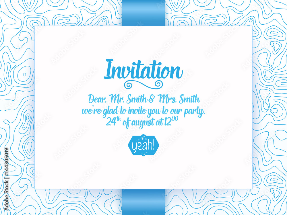 Wedding invitation and announcement card with floral background artwork. Elegant ornate floral background. Floral background and elegant flower elements. Design template.