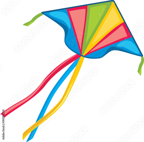 Kite isolated on white