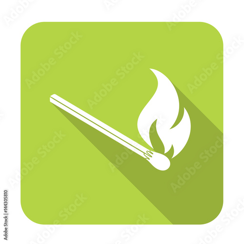 Match fire icon vector