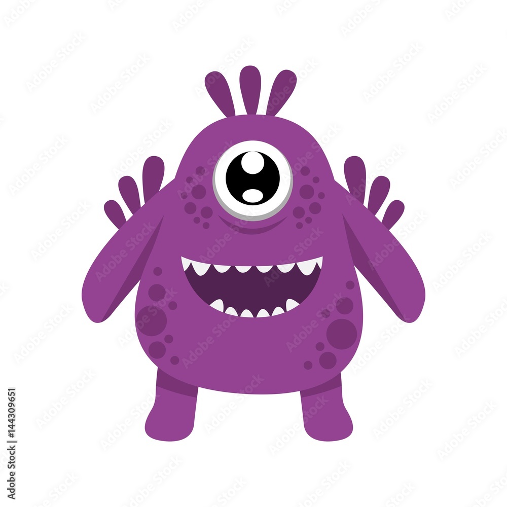 Fototapeta premium Monster character illustration vector