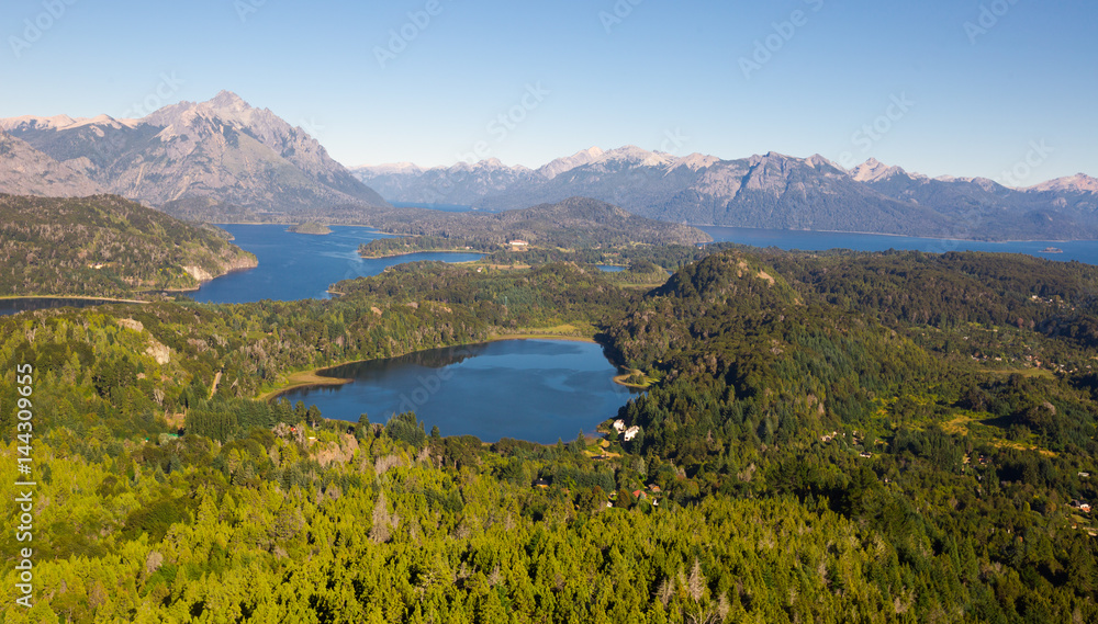 Lakes Nahuel Huapi and mountain Campanario