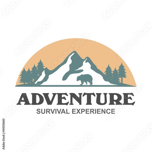 Adventure and outdoor logo vector