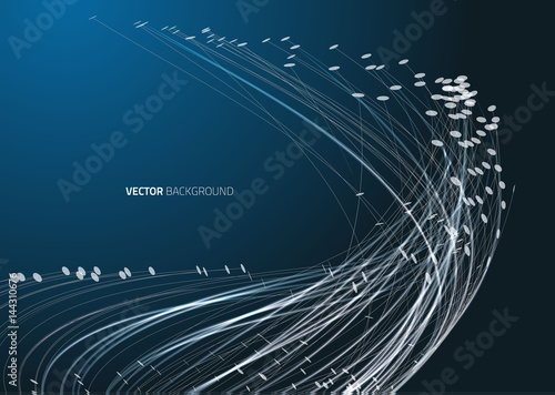 Abstract geometric technology vector design element.