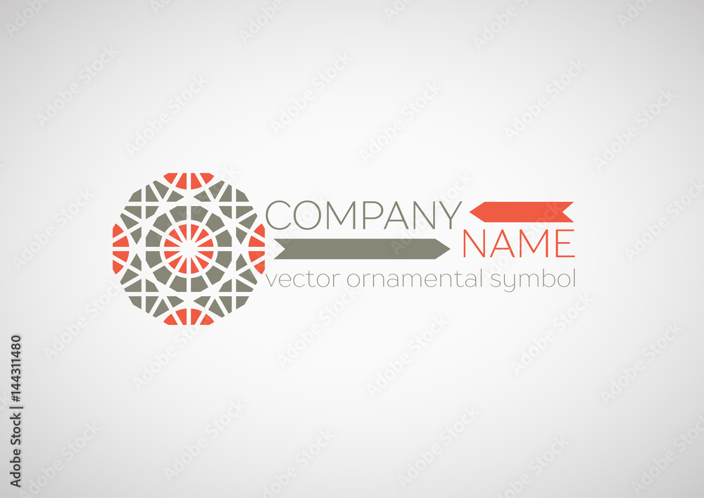 Fototapeta premium Vector ornamental symbol