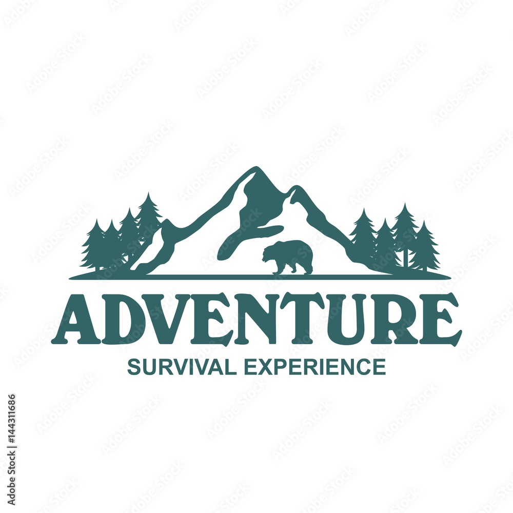 Adventure and outdoor logo vector