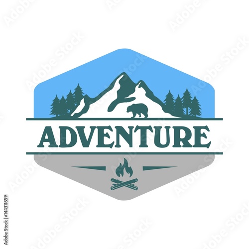 Adventure and outdoor logo vector