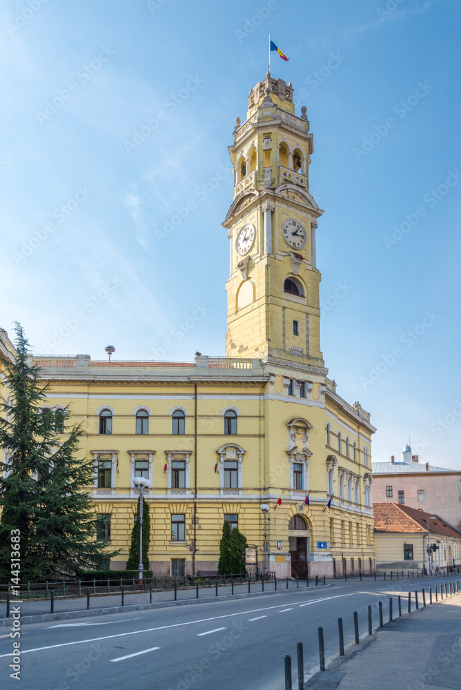 Tower clock of Oradea near City hall - Romania