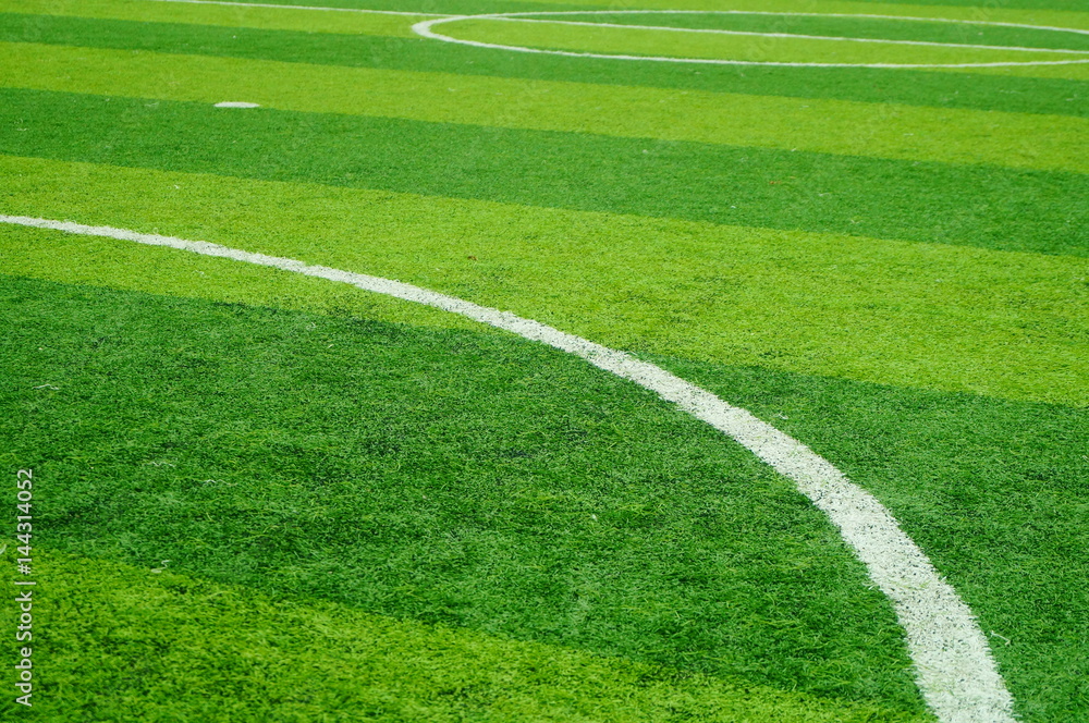 Football stadium sports facilities close-up Football stadium sports facilities close-up