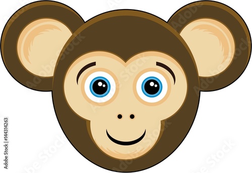 Cute Cartoon Monkey