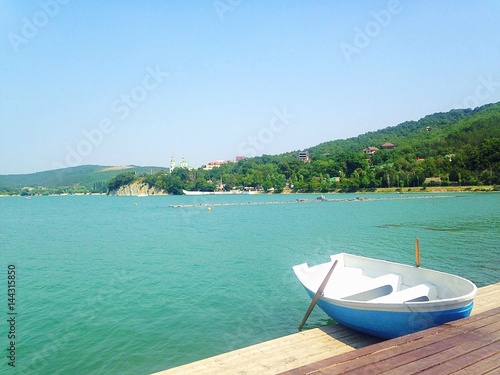 boats on the lake