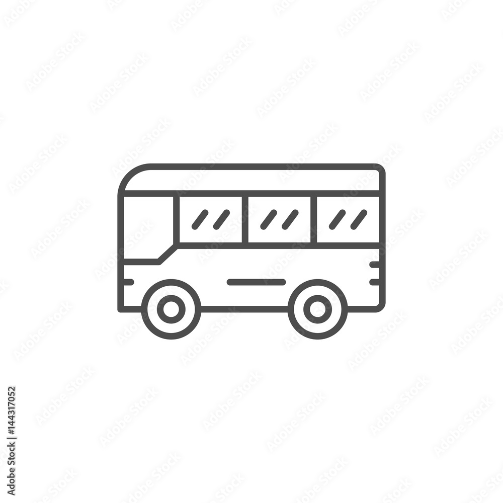 Bus line icon