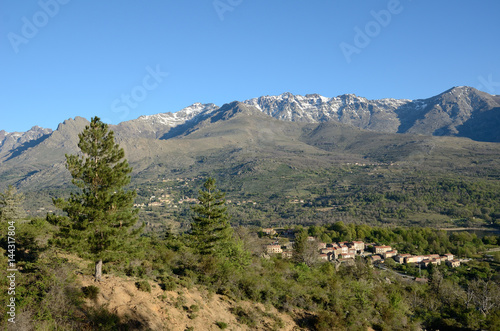 Spring view of the Corsican mountains © OlegMit