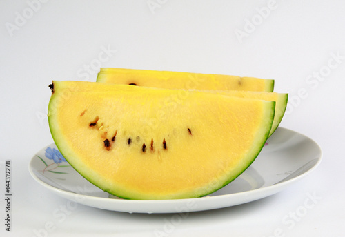 slice of watermelon isolated on white background
