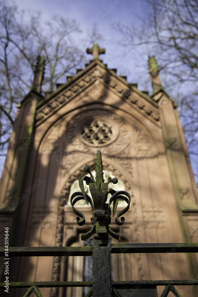 Gruft auf einem Friedhof in Mainz