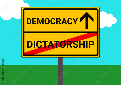 dictatorship; democracy