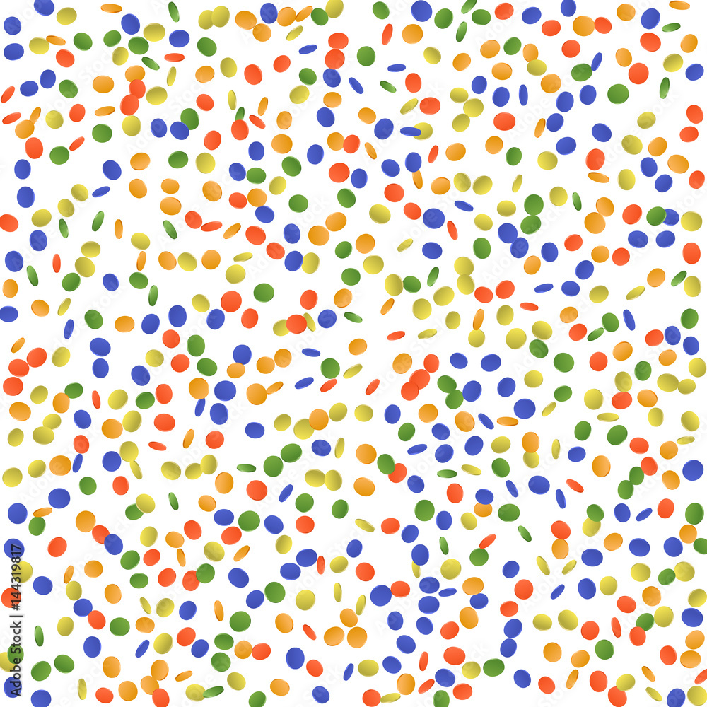 Obraz premium Colorfull confetti vector seamless background.