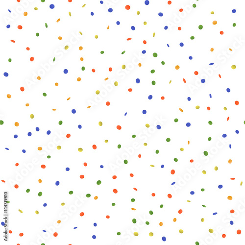 Colorfull confetti vector seamless background.