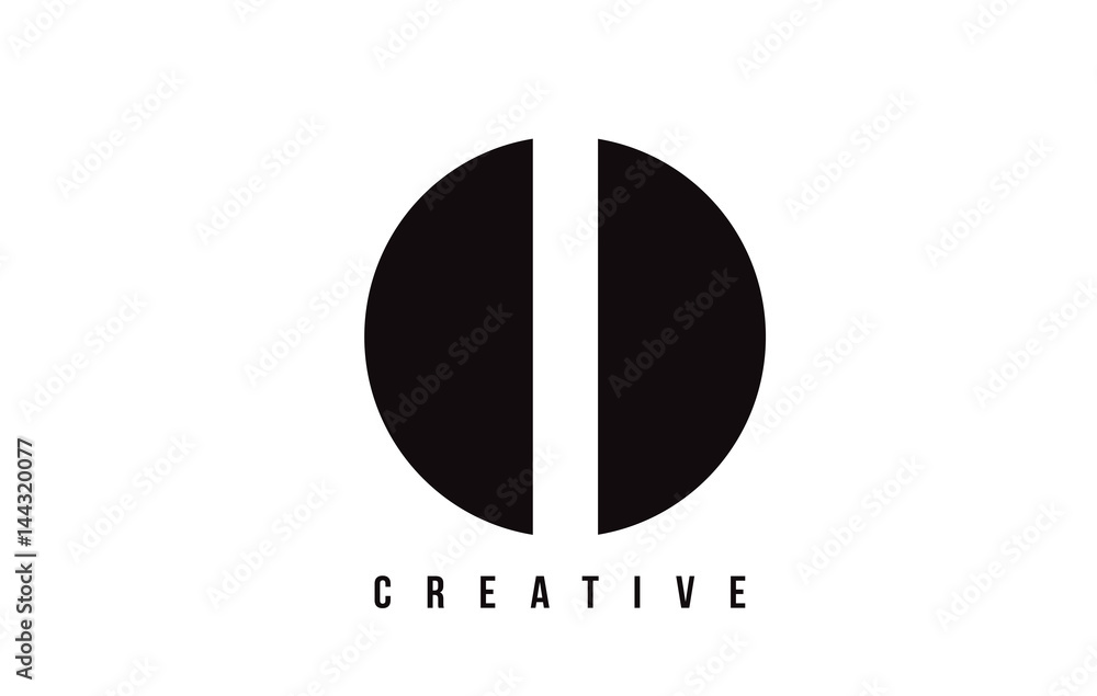 I White Letter Logo Design with Circle Background. I White Letter Logo Design with Circle Background.