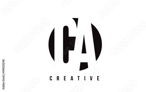 CA C A White Letter Logo Design with Circle Background.