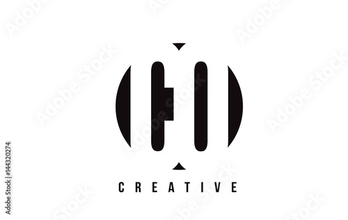 CO C O White Letter Logo Design with Circle Background.