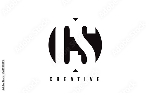 CS C S White Letter Logo Design with Circle Background.