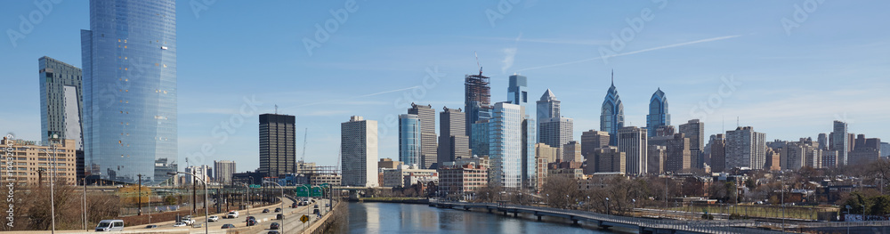 Obraz premium Skyline view of Philadelphia, Pennsylvania - USA