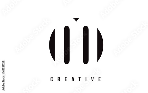 QQ Q Q White Letter Logo Design with Circle Background.