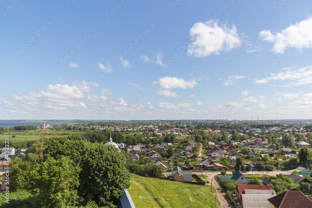 Вид с колокольни на Переславль-Залесский в Горицком Успенском монастыре