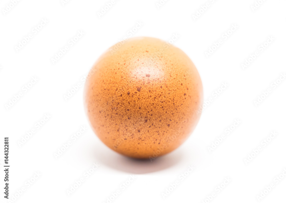 Closeup of one egg isolated on gray background. Closeup of one egg isolated on gray background.