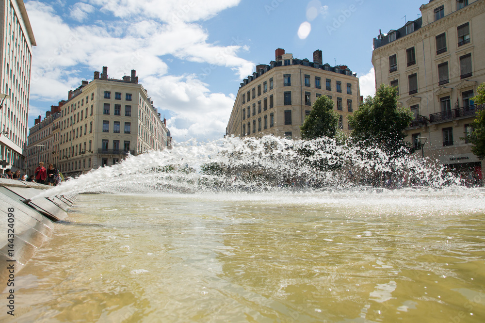 City fountain, Lyon, France