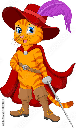 Cartoon puss in boot