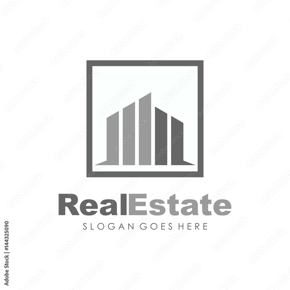 Real estate, house, building and property logo for logotype and template Real estate, house, building and property logo for logotype and template