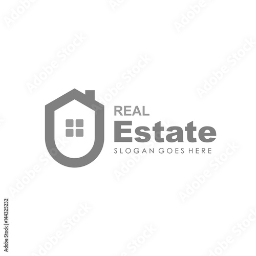 Real estate  house  building and property logo for logotype and template