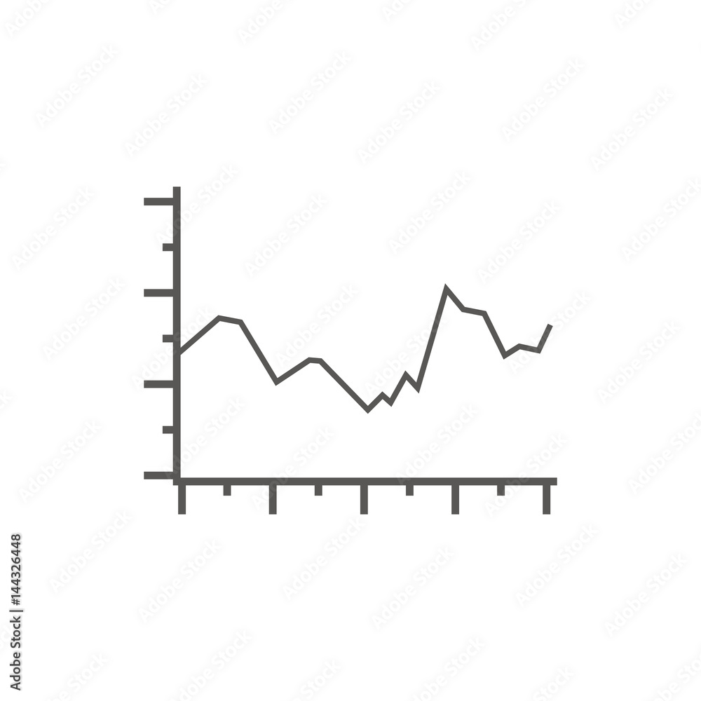 Business icon, management. Simple vector flat icon of line diagram.
Business icon, management. Simple vector flat icon of line diagram.