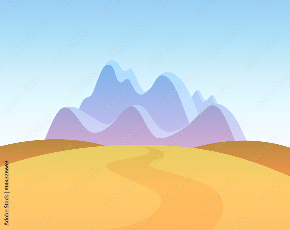Vector Landscape of Mountains