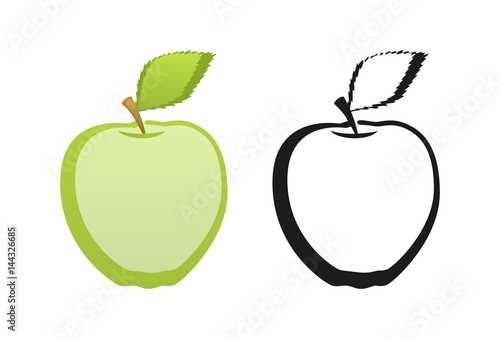 Apple Icon in Green